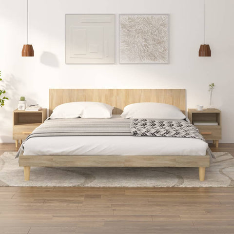Bedside Cabinets 2 pcs Sonoma Oak 40x35x47 cm 812013