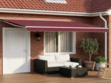 Manual Retractable Awning Burgundy 5 x 3.5 m 3420349