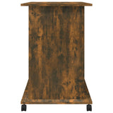 Computer Desk Smoked Oak 80x50x75 cm Engineered Wood 815543