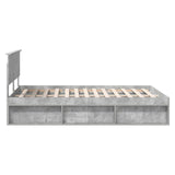 Bed Frame with Headboard Concerte 140 x 200 cm Engineered wood 3407880