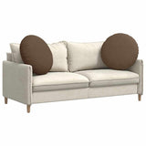 Seat Cushions 2 pcs Brown 80 x 29 cm Fabric 42014235
