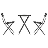 Folding Bistro Set 3 pcs Anthracite Steel 42002972