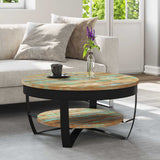 Coffee Table Solid Reclaimed Wood 65x32 cm 244674