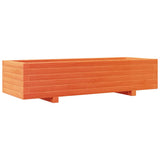 Garden Planter Wax Brown 110x40x26.5 cm Solid Wood Pine 847340