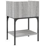 ZNTS Bedside Tables 2 pcs Grey Sonoma 40.5x31x60 cm Engineered Wood 825900