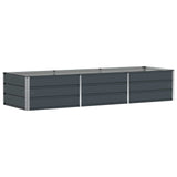 Planter Anthracite 240 x 80 x 45 cm Steel 42018194