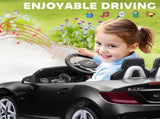 Benz SLC 300 Licensed 12V Kids Electric Ride On, with Music, Remote Control, LED Headlights, Horn, T3398P422365