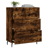 Sideboard Smoked Oak 69.5x34x90 cm Engineered Wood 827873