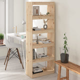 Book Cabinet/Room Divider 60x30x167.5 cm Solid Wood Pine 808173