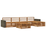 Outdoor Sofa Set 6 pcs Natural 79 x 79 x 37 cm 3383277