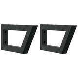 Basin Shelf Wall Mounted Steel and Solid Wood Acacia 3302667