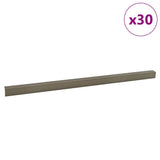 Stair Nosings 30 pcs Champagne 67 x 3 x 2 cm Aluminium 4013483