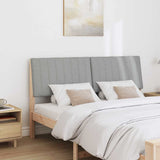 Upholstered Headboard Light Grey 160 cm Solid Pine Wood 879384