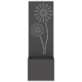 Garden Privacy Screen Black 50 x 150 cm Cold-rolled steel 876455