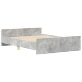 Bed Frame without Mattress Concrete Grey 135x190 cm Double 3203792