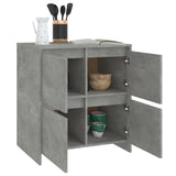Sideboards 2 pcs Concrete Grey 70x41x75 cm Engineered Wood 3098092