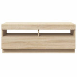 TV Cabinet with LED Lights Sonoma Oak 100x35x40 cm 804457