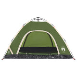 Camping Tent 4-Person Green Quick Release 4004169