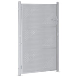 Garden Gate 85 x 120 cm Stainless Steel Silver Lockable 3402580