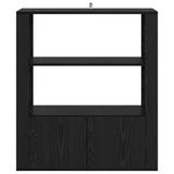 Sideboard Black oak 30 x 80 x 90 cm Engineered wood 881095