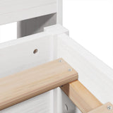 Bed Frame without Mattress White 140x190 cm Solid Wood Pine 3323390