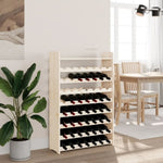 ZNTS Wine Rack with Top Board 72.5x25x111.5 cm Solid Wood Pine 4007562