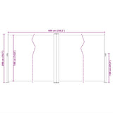 Retractable Side Awning Black 200x600 cm 318006