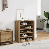 Shoe Cabinet Artisan Oak 60x35x70 cm Engineered Wood 856701