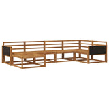 Outdoor Sofa Set 6 pcs Natural Solid Acacia Wood 3382692