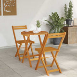 Garden Dining Set 3 pcs Oil Natural Solid Acacia Wood 4105500