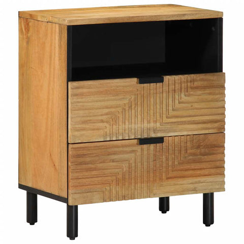 ZNTS Bedside Cabinet Brown 50x33x62 cm Solid Wood Mango 4017730