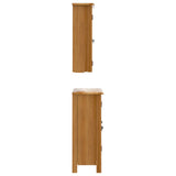 4 Piece Bathroom Furniture Set Solid Wood Pine 3223463