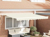 Awning Replacement Fabric Cream 3.5 x 2 m Polyester 42000388