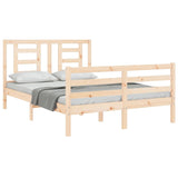 Bed Frame without Mattress Small Double Solid Wood 3194671