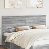 Headboard with Headboard Grey Sonoma 180 cm Engineered wood 887732