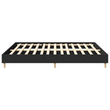 Bed Frame Black Engineered Wood, Solid Pine Wood, Plywood 3329022