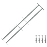 Security Grille for Windows with 2 Crossbars 3 pcs 930-1740 mm 42031275