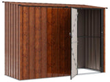 Garden Sheds Brown 203 x 85.5 x 200 cm Metal 42011304