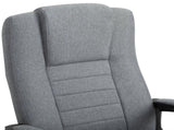 Linen-Look Swivel Office Chair - Dark Grey T3398P342259