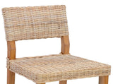 Dining Chair 2 pcs Kubu Rattan Natural 46 x 55 x 84 cm 42012426