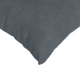Sofa Pillows 2 pcs Dark Grey 80 x 80 cm Corduroy Fabric 42014058