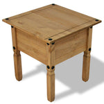 ZNTS Side Table Mexican Pine Corona Range 53.5x53.5x55 cm 243735