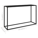 Console Table Black Tempered glass, powder-coated steel Medium 322816