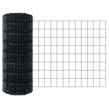 Fence with Posts Grey 0.6 x 10 m Steel 3336063