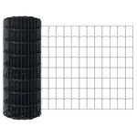 Fence with Posts Grey 0.6 x 10 m Steel 3336130
