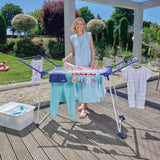 ZNTS Leifheit Drying Rack Pegasus 200 Solid Deluxe Mobile 440305