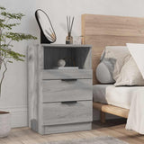 Bedside Cabinet Grey Sonoma Engineered Wood 817041