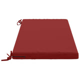 2-Piece Bench Cushions SOEST 2 pcs 100% Polyester Wine Red 949311