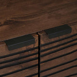 Coffee Table Brown and Black 80 x 50 x 40 cm Solid Acacia wood 4018013