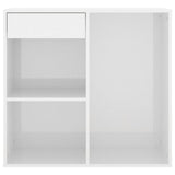Cosmetic Cabinet High Gloss White 80x40x75 cm Engineered Wood 808843
